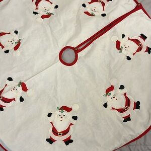 Santa Clause Christmas tree skirt. Pre-owned
